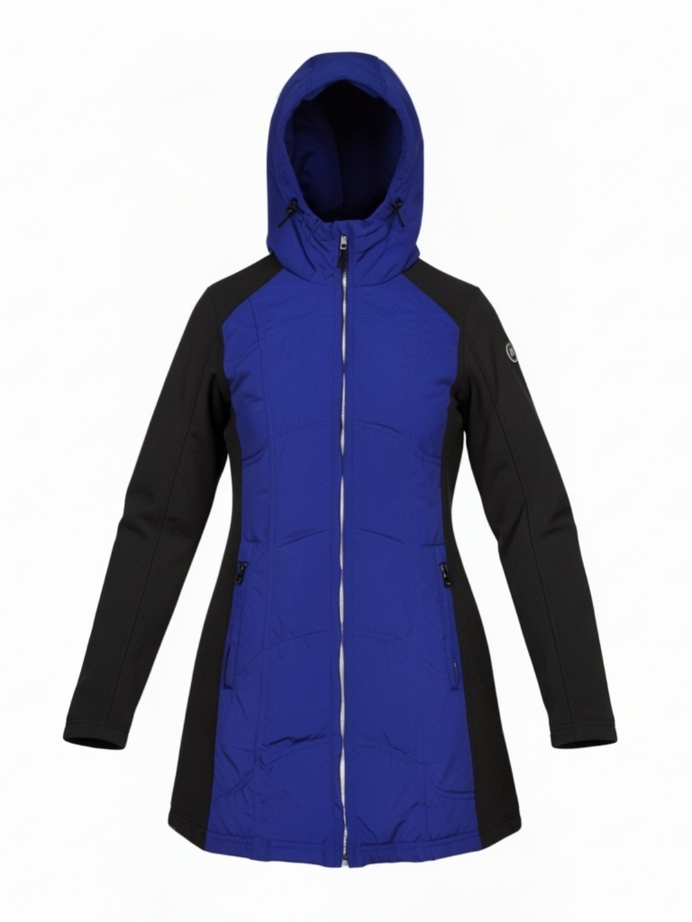 Guess Blue and Black Hooded Ski Jacket
